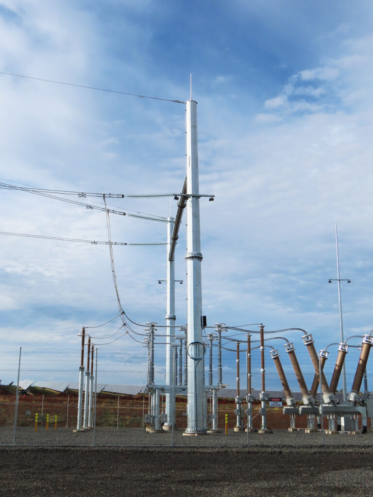 electricity-pole-outside-solar-farm